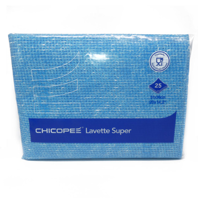 Lavette Super Blue Cloths (6 packs per box, 25 cloths per pack)