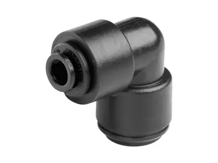 John Guest Reducing Elbow Connector 10mm x 6mm - Black